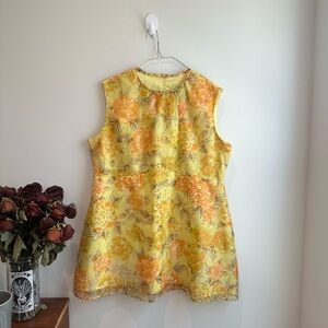 Vintage 70s plus size aline dress RARE